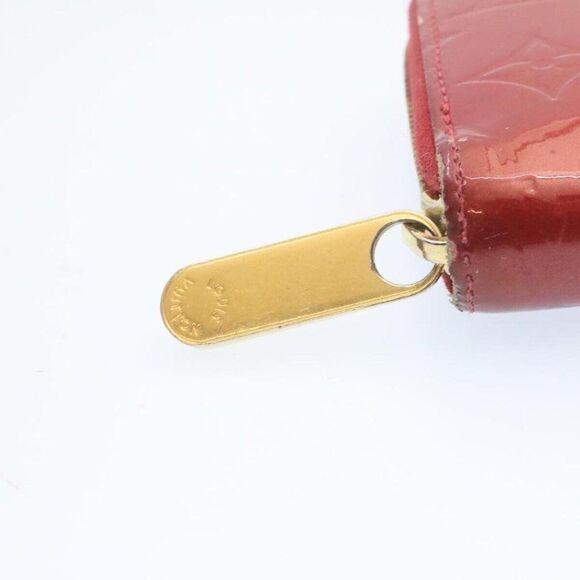 LOUIS VUITTON Monogram Vernis Zippy Wallet Long Wallet Red - Picture 8 of 15